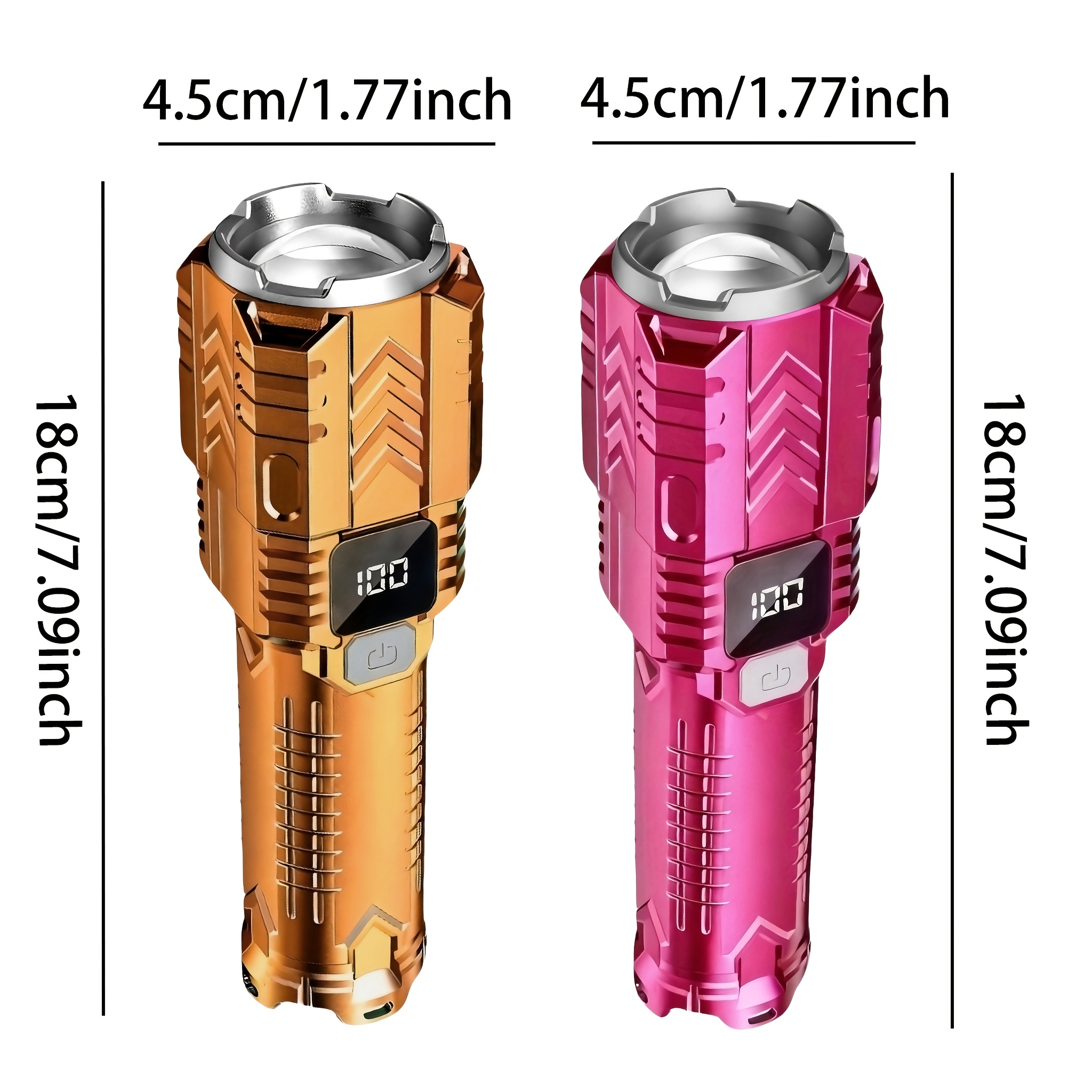 Super Bright Rechargeable LED Flashlight with Adjustable Light Modes
