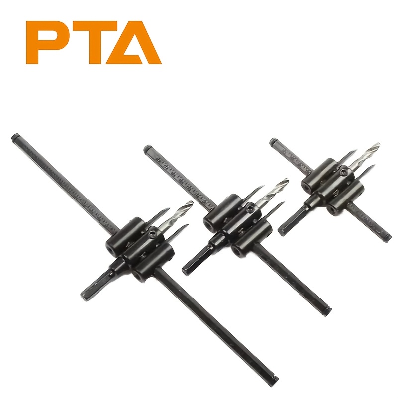 

1pc Pta Adjustable For Wood & Metal - Smooth, Burr-free Cutting With Blade, 30mm-120mm Range, Ideal For Diy & Professional Use, Metal Drilling| Holes|alloy Steel Blade