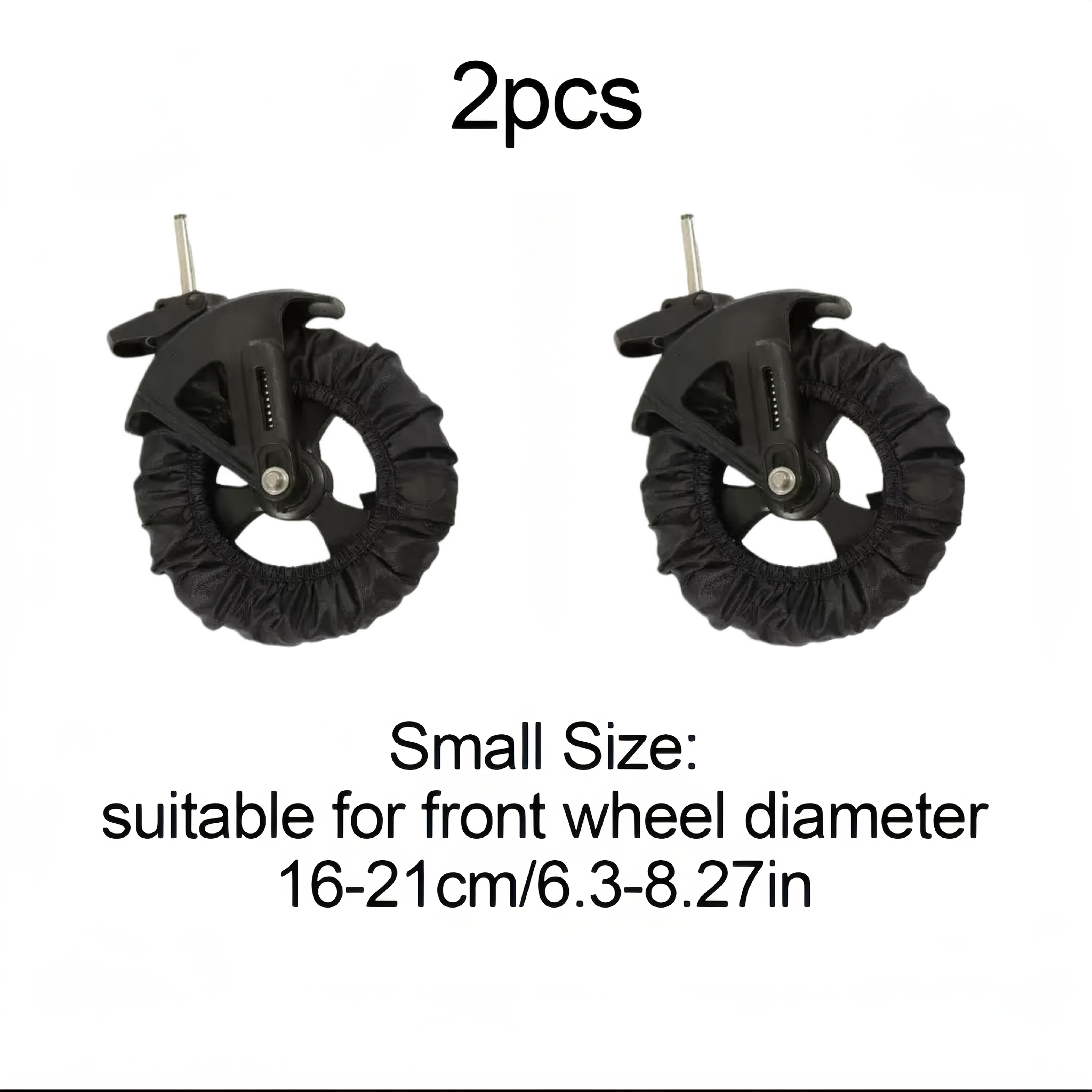 TEMU 2pcs Stroller Wheel Dust Covers, Suitable For Most Strollers, Wheel Protection Covers, Indoor Use, Prevent Floor Dirtiness When Going Out, Keep