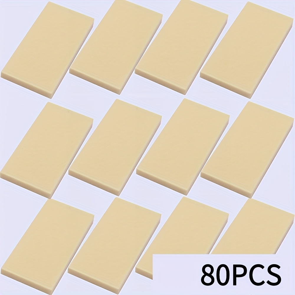 80pcs 2x4 Low Wall Flat Blocks for MOC Building 87079
