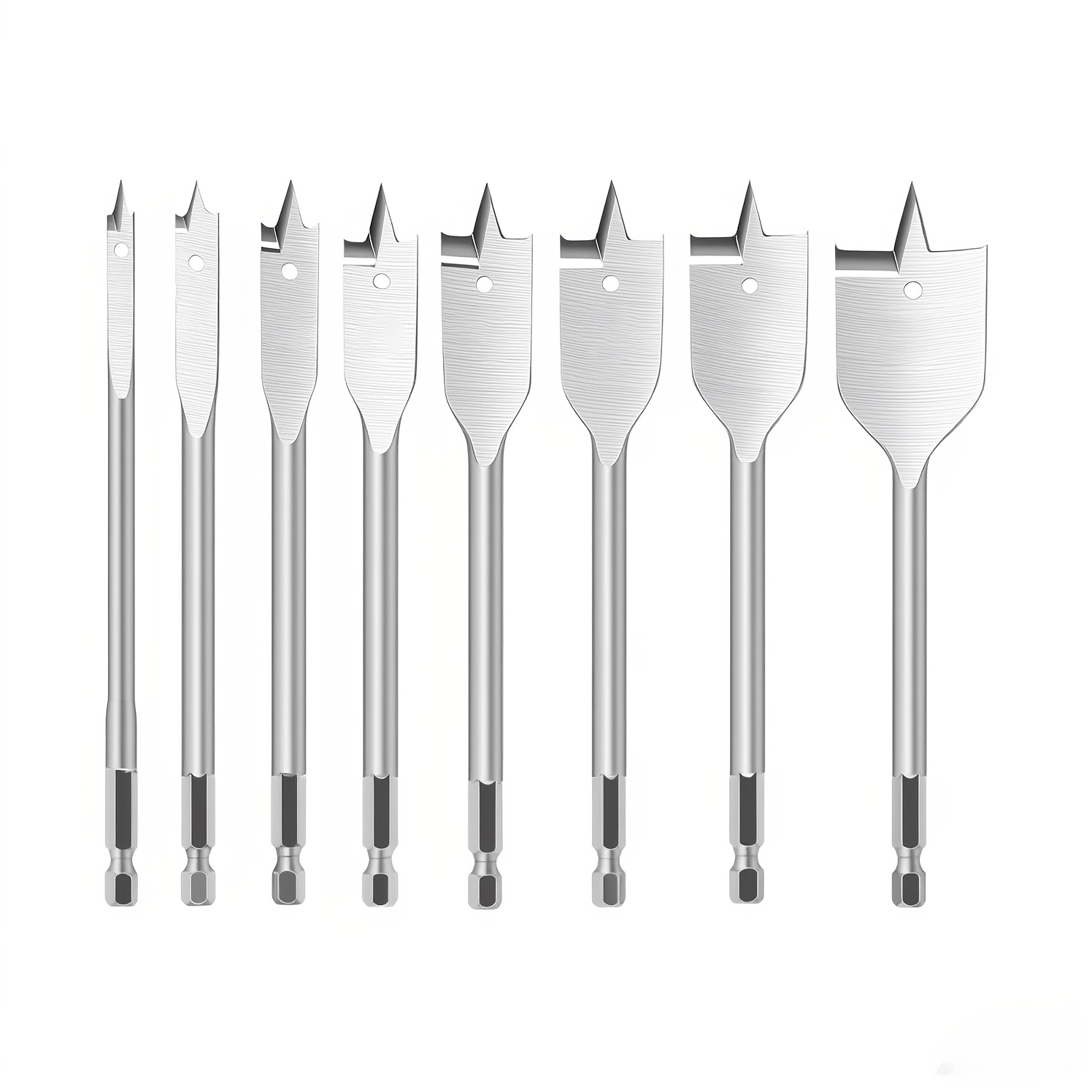 TEMU 8pcs Wear-resistant Hole Opener Kit, Professional-grade Woodworking Drill Bit Set With Smooth And Precise Drilling, Durable Drilling Tools For