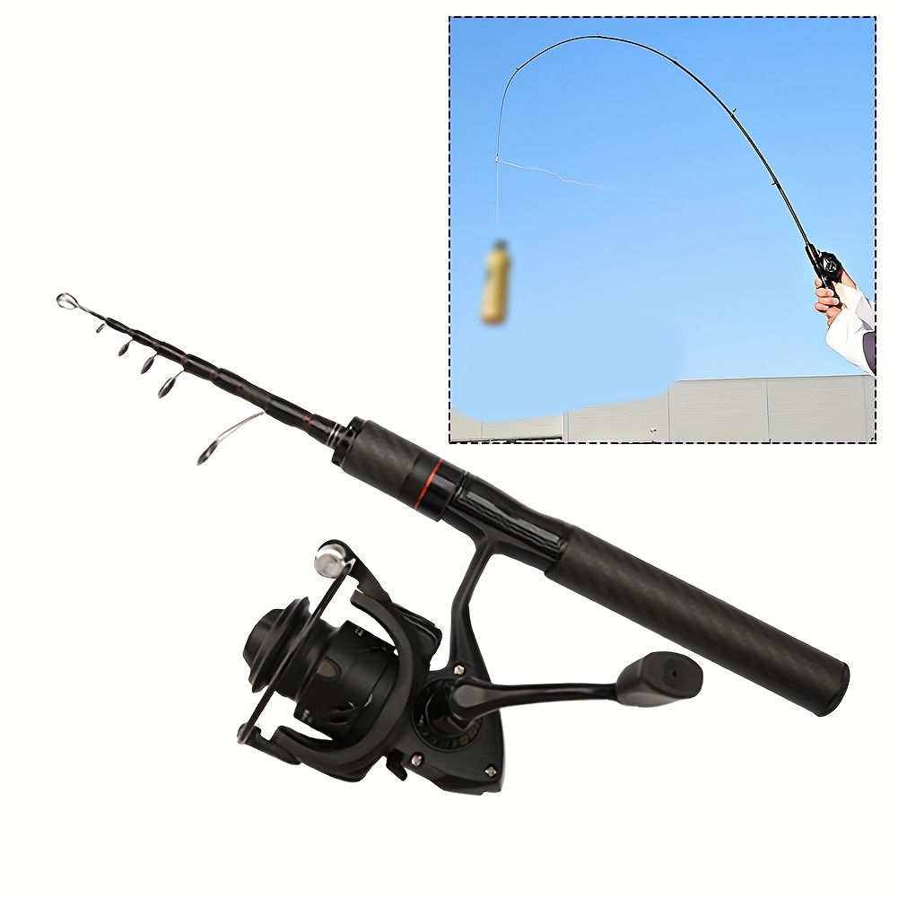 1 5  fishing pole with carbon fiber construction fast casting ergonomic handle lightweight design for trolling freshwater fishing black fishing rods for freshwater fishing sleek rod design durable rod construction 0