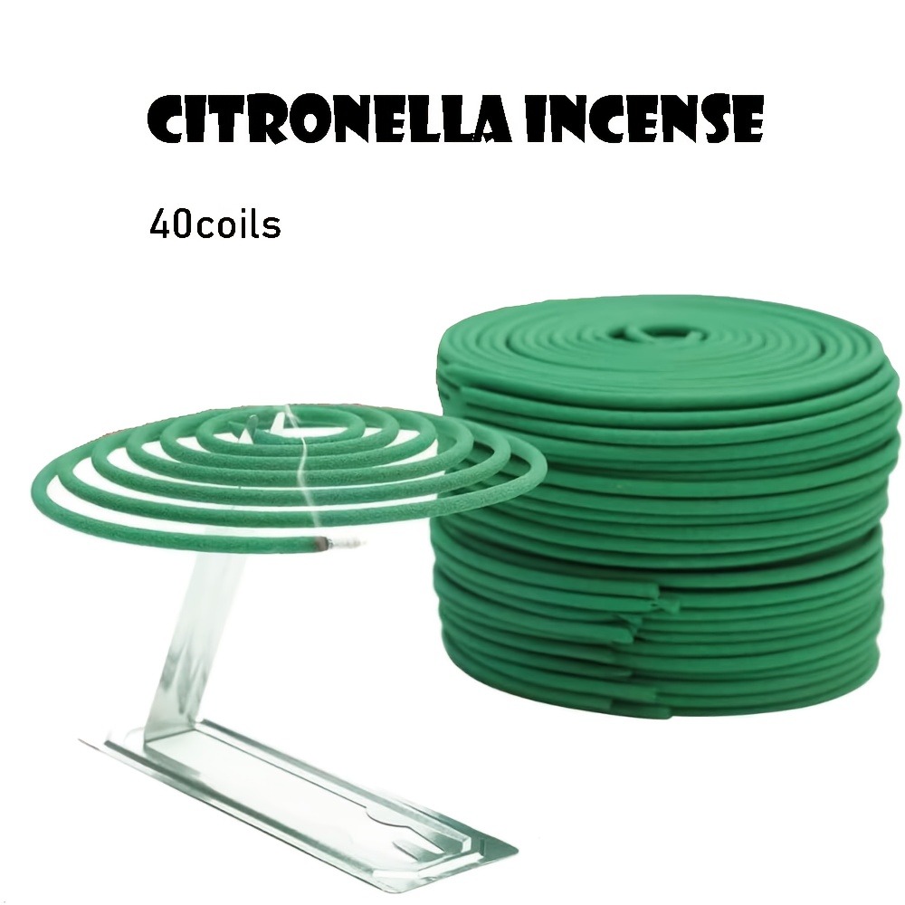 

40pcs -scented Citronella Coils - For Air , Camping &