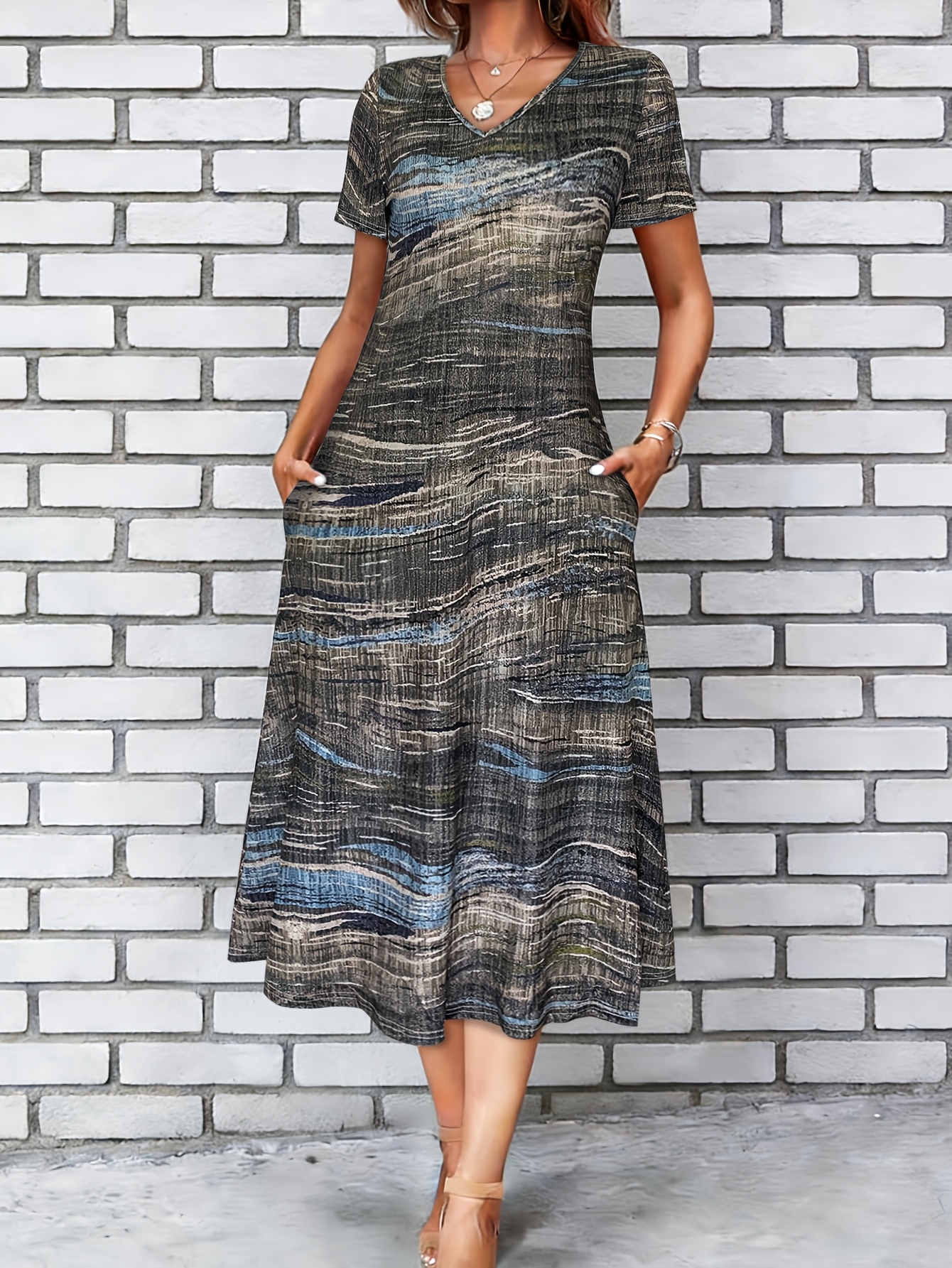 casual summer dresses that hide belly bulge summer dresses that hide belly bulge sold on Temu Australia