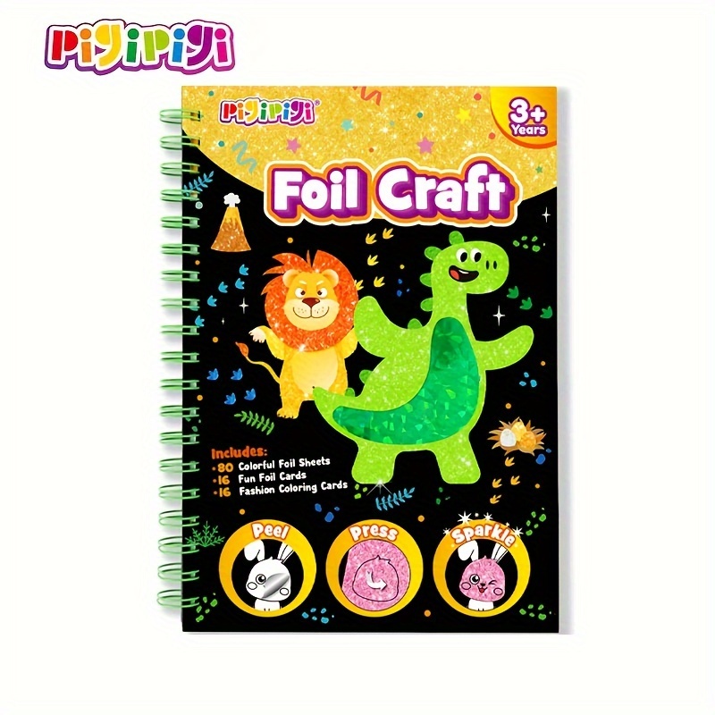 

Children' Activities: Fun Foil Dinosaur And Animal Diy Toy Pack, Of Supplies Set, Ideal Birthday Christmas Valentine's Day Gift