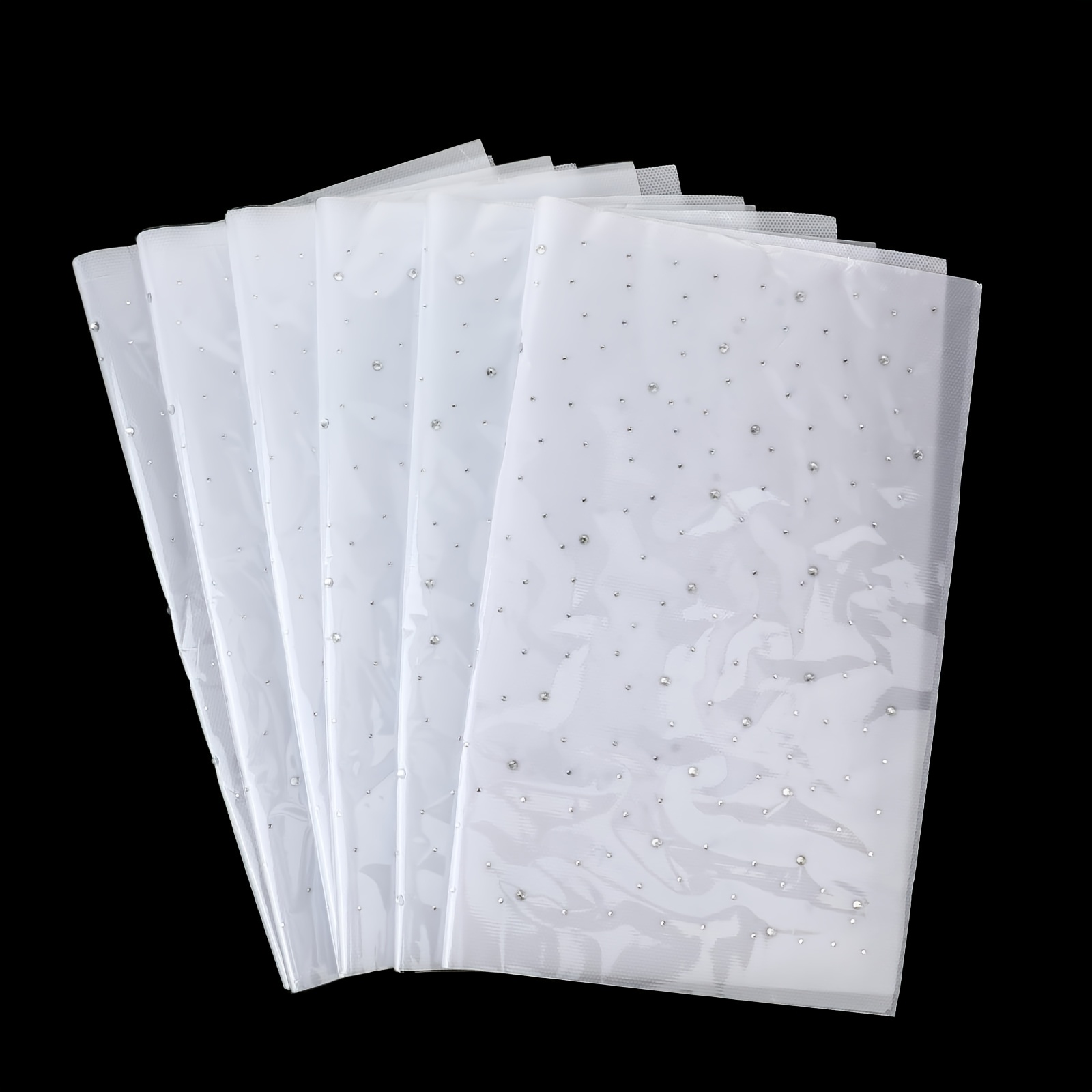 E-shop 6 Bögen Aufbügler mit Strass-Bettlaken - Strass-Transfers, Glitzer Hot Fix Strass-Applikationen, Flache Runde Strass-Patches für Bastelarbeiten