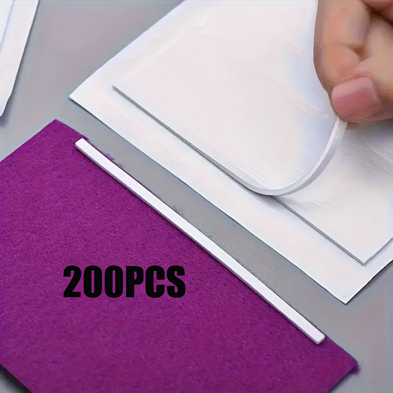 item picture 200pcs strong double sided foam strip tape thick and flexible ideal for   shaker cards scrapbooking and office organization