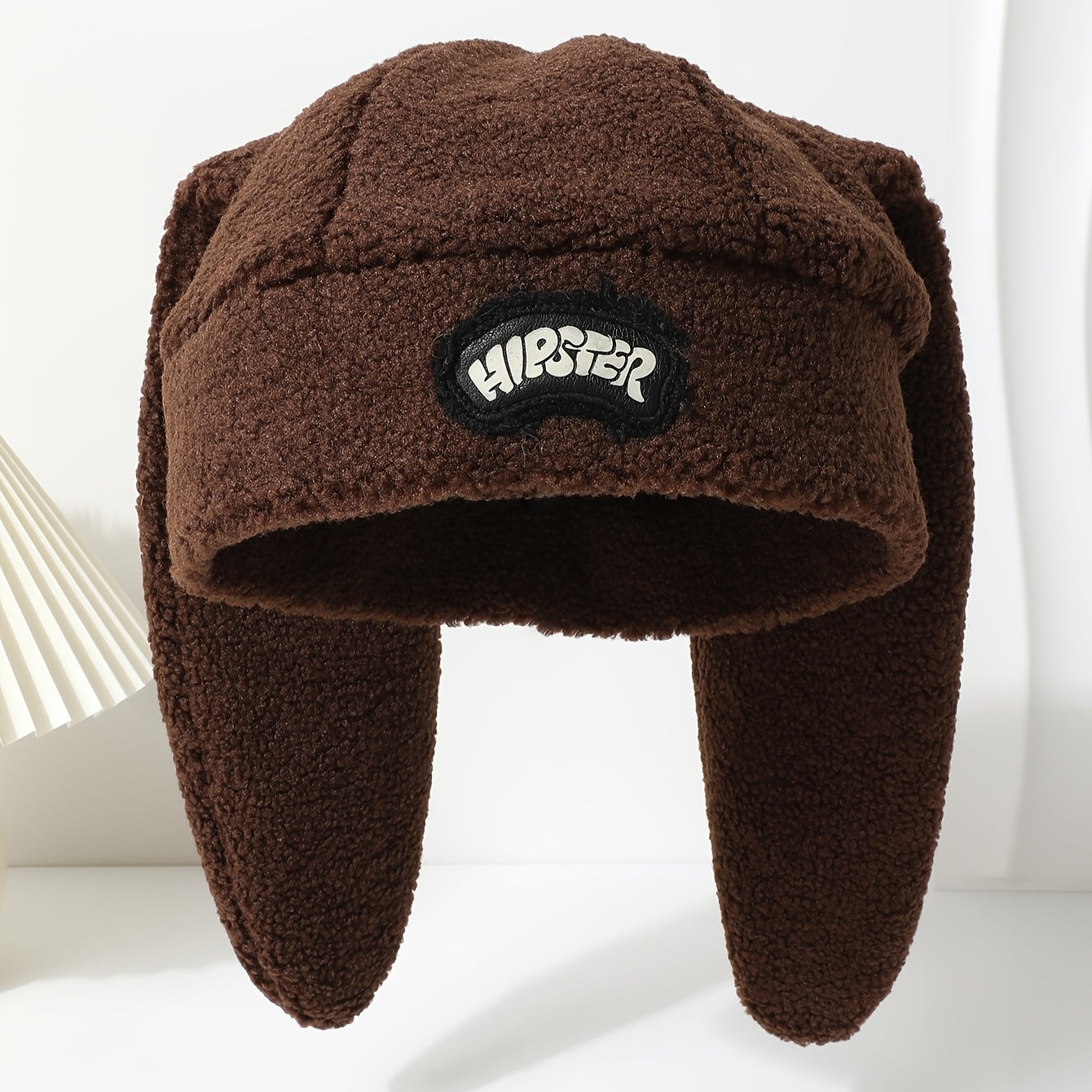 TEMU Gorro con orejeras cálidas estilo retro coreano de de lana para mujer, ideal para deportes de invierno en , ciclismo a prueba de viento, y con