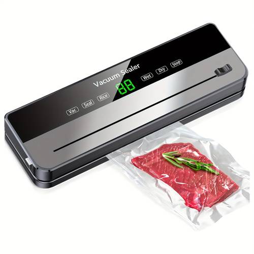 65000 pa commercial vacuum sealer machine system with 10 free bags 6 in 1 sealing machine for storage and sous vide automatic sealing machine modern vacuum sealer