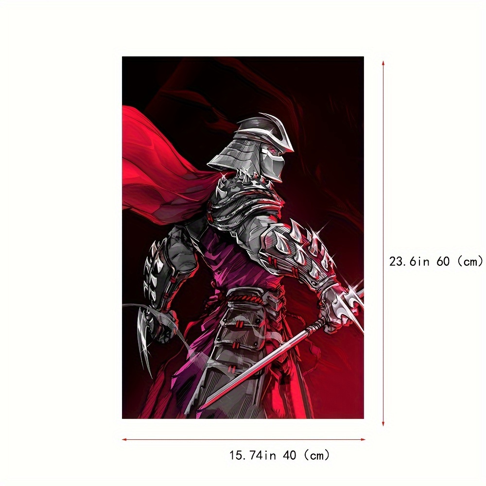 Unframed Canvas Poster Modern Art Anime Armored Warrior Temu United