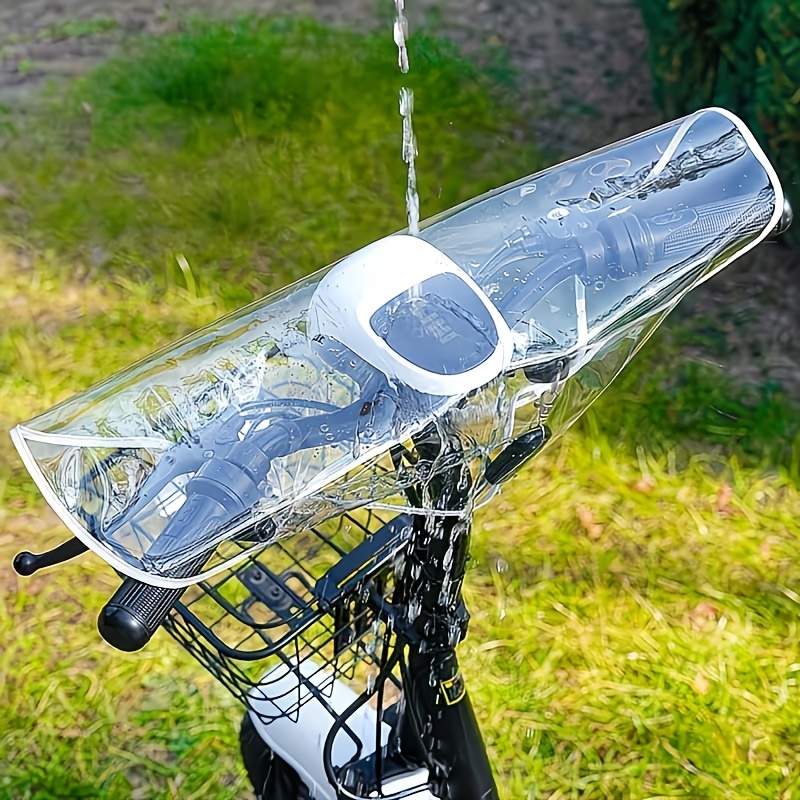 TEMU 1 stuk voorste regenhoes voor het dashboard, universele stuurhoes voor elektrische fietsen, randbeschermer, hoes voor buitensportfietsuitrusting