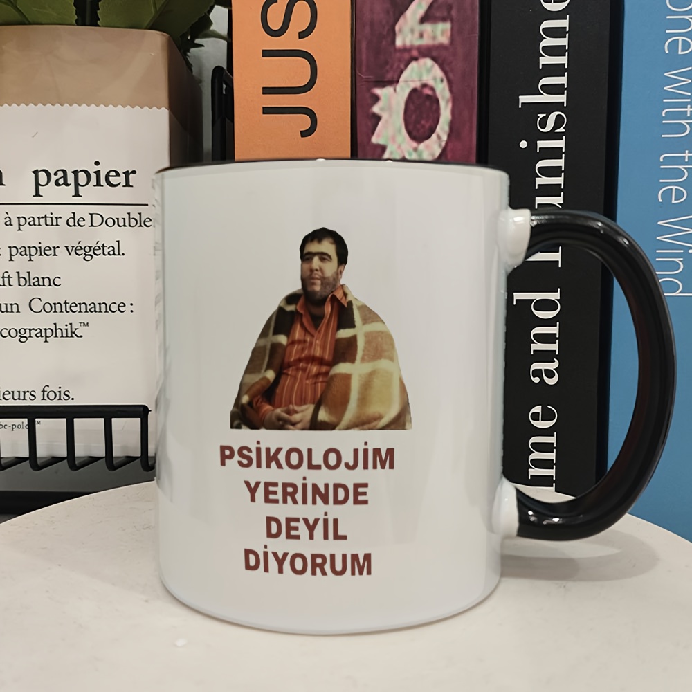 1pc 11oz "not Feeling Right" Turkish Mug - Relax Gift