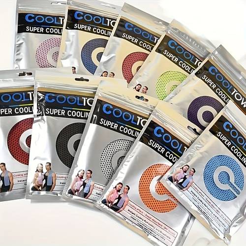 8 Soğutucu Spor Havlusu - Rastgele Seçilen Sekiz , Ultra Yumuşak, Hızlı Kuruyan Polyester Buz Havluları, Canlı lerde, Spor Salonu, Yoga, Koşu ve Dış Aktiviteler İçin Mükemmel - Makinede Yıkanabilir, Dikdörtgen Şekil, Soğutucu Havlular