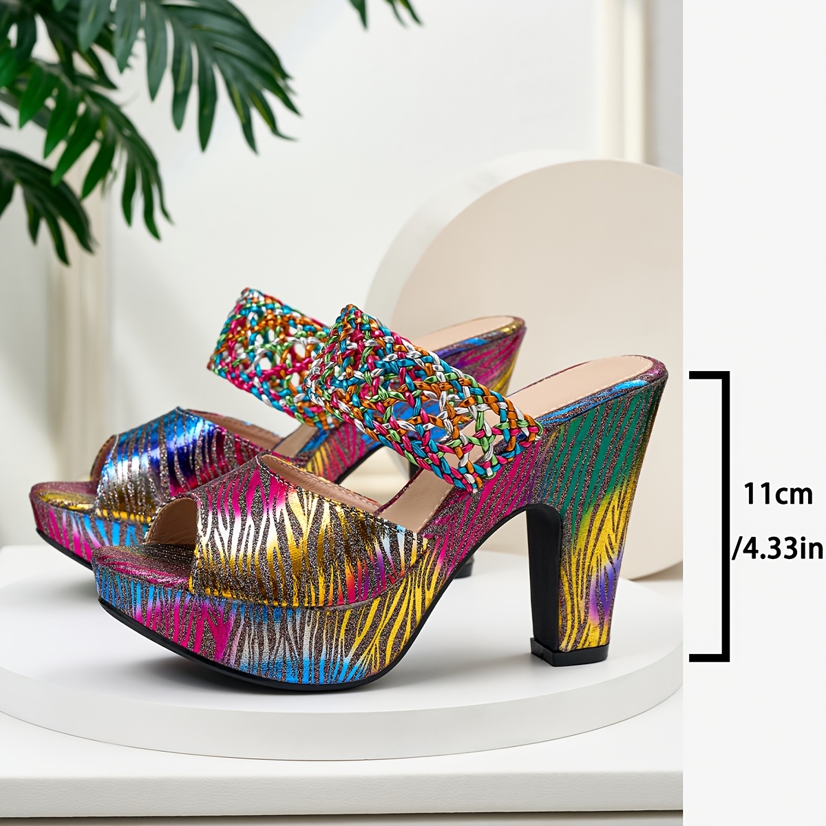 elegant womens fashion open weave high heel sandals women shoes Product details 4