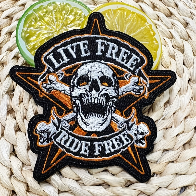 1pc Small Motorcycle Outdoor Hobby Embroidery Patch - Diy Flight Jacket Backpack Jacket Etc Ironing/sewing Decorative Patch