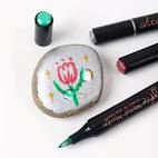 12 double sided acrylic painter waterproof for handmade works non messy art on metal and fabric large capacity dual tip design sketch markers top markers powerful art markers markers for painting