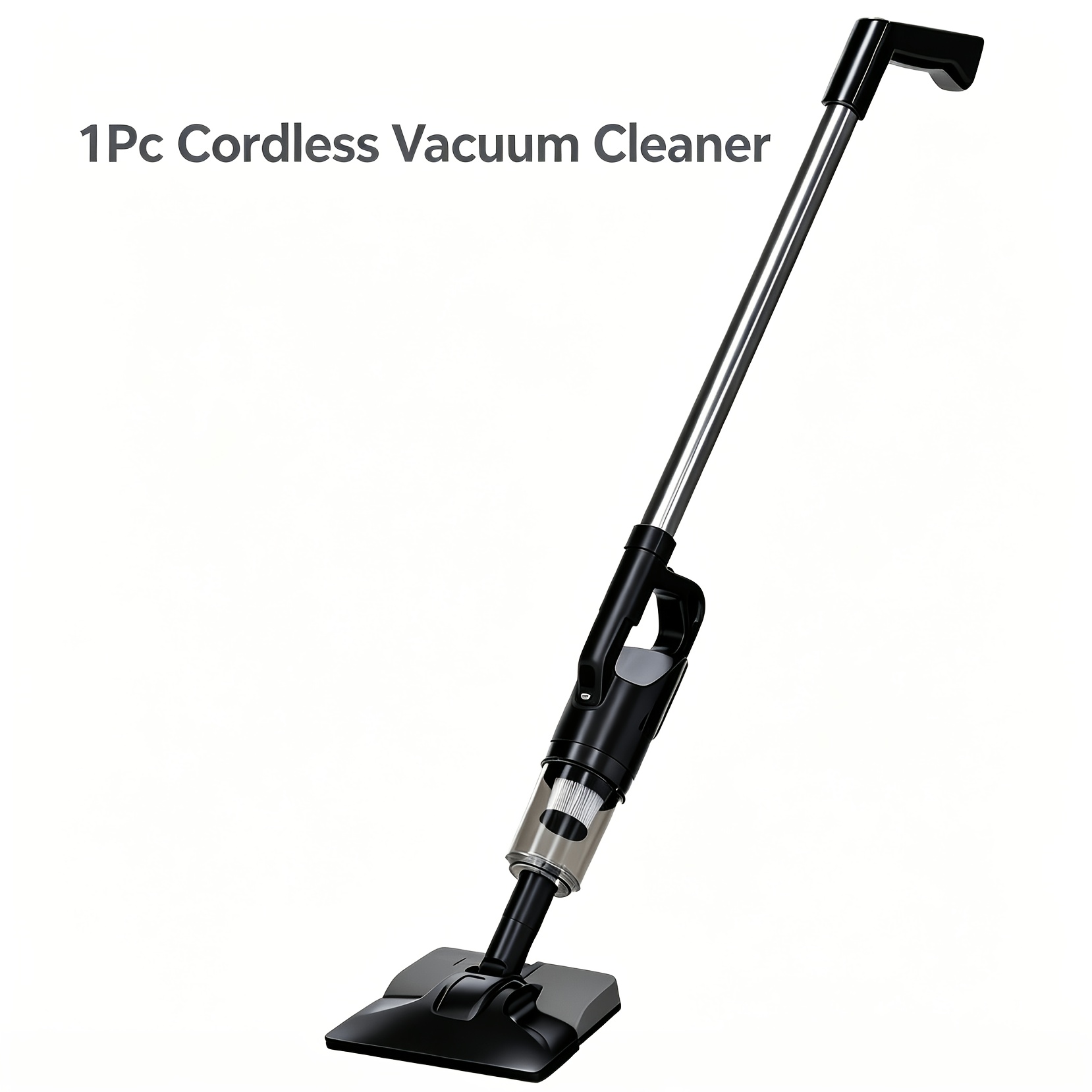 TEMU Cordless Pole Vacuum Cleaner, Powerful Suction Rechargeable Wireless Vacuum Cleaner, Long Running Time, Suitable For Lightweight Handheld Vacuum