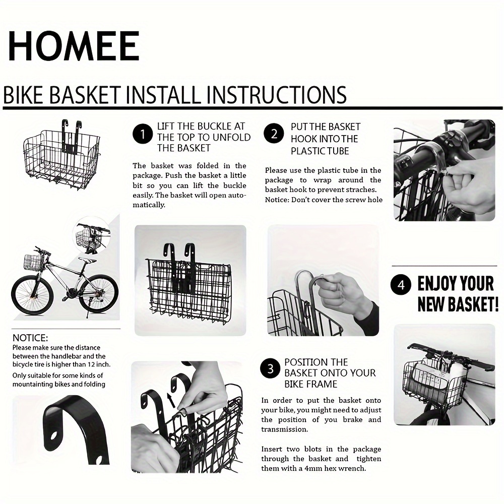 folding bicycle basket for outdoor cycling equipment details 3