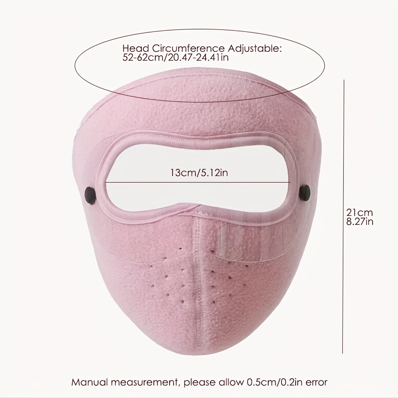 2pcs unisex thickened face mask with ear covers for autumn and winter Product details 2