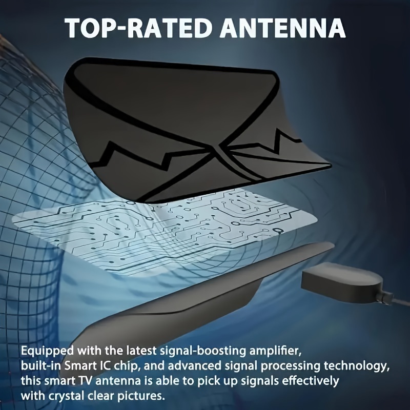 Tv Antenna Portable Hd Antenna Indoor Temu