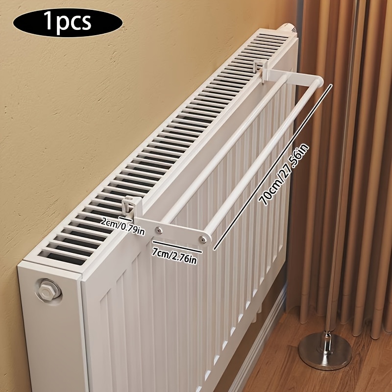 TEMU A Metal Clothes Drying Rack That Hangs On A Radiator, An Easy-to-install Water Heater Drying Rack/clothes Hanger With 2 Drying Rods For Hanging