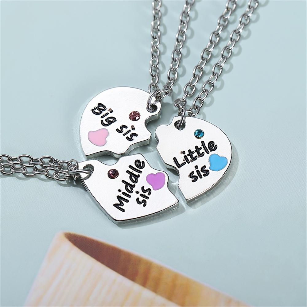 3pcs set big sister little sister pendant Temu Norway