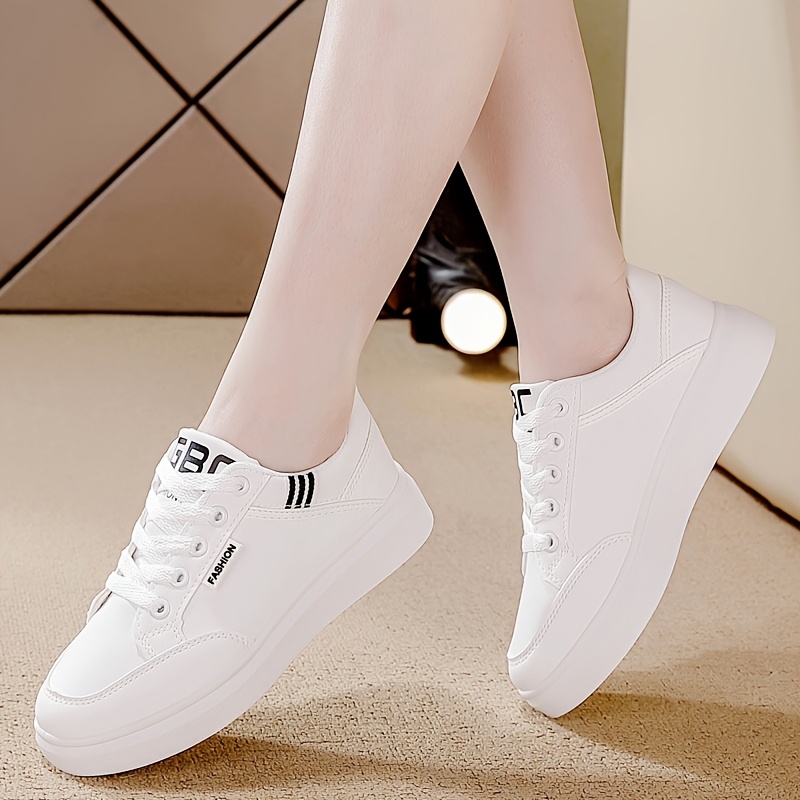 zapatillas blancas mujer zapatos casuales caña Temu