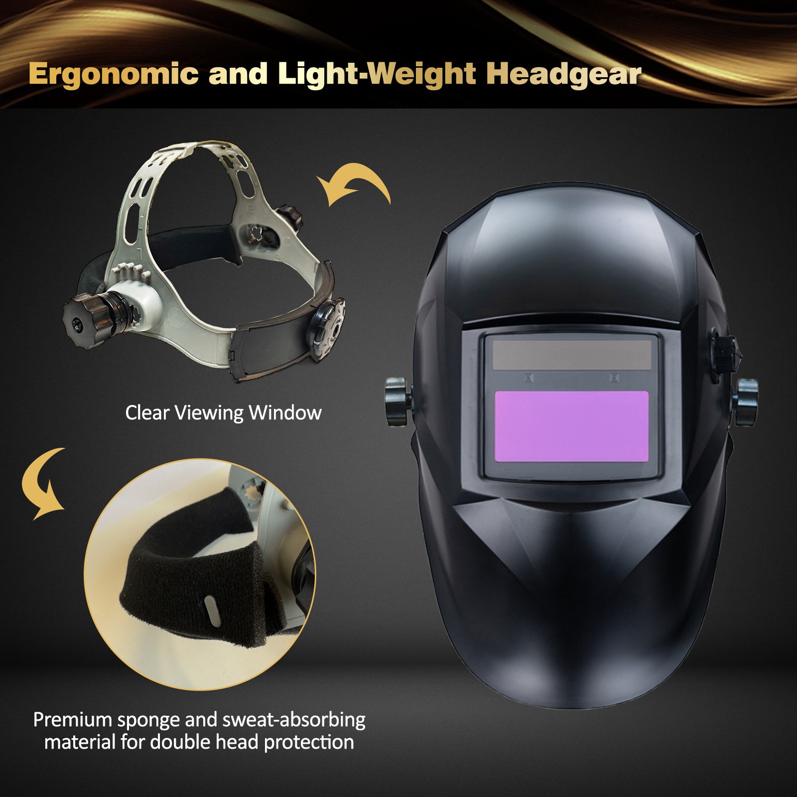Casque De Soudage à Assombrissement Automatique - Protection Polyvalente Pour Soudeurs Et Professionnels