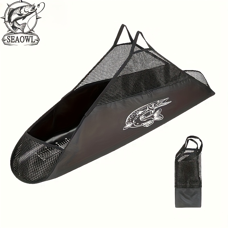 Large Capacity Pvc Fish Tote Bag With Dual Measuring Scales - Anti-escape And Protective Pad, Designed For