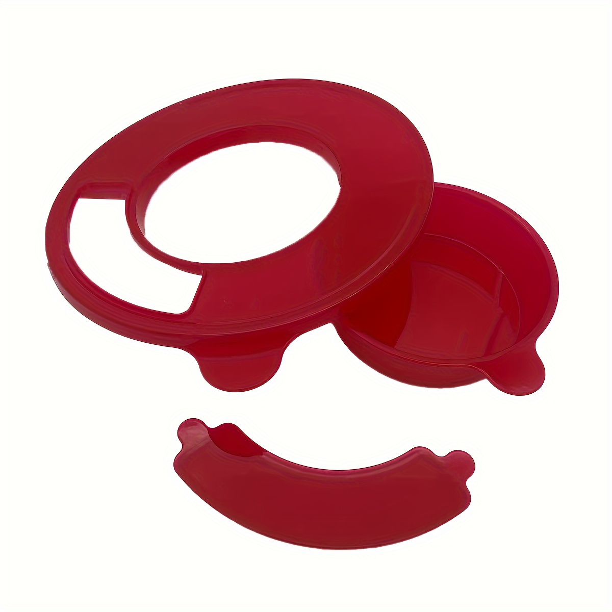 

Red Mixer Bowl Cover For Kitchenaid 4.5-5 Quart Tilt-head Stand Mixer, Dishwasher Safe With Dump Window To Prevent Spilling