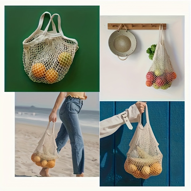 1pc heavy duty mesh grocery bag open lightweight Temu Mauritius