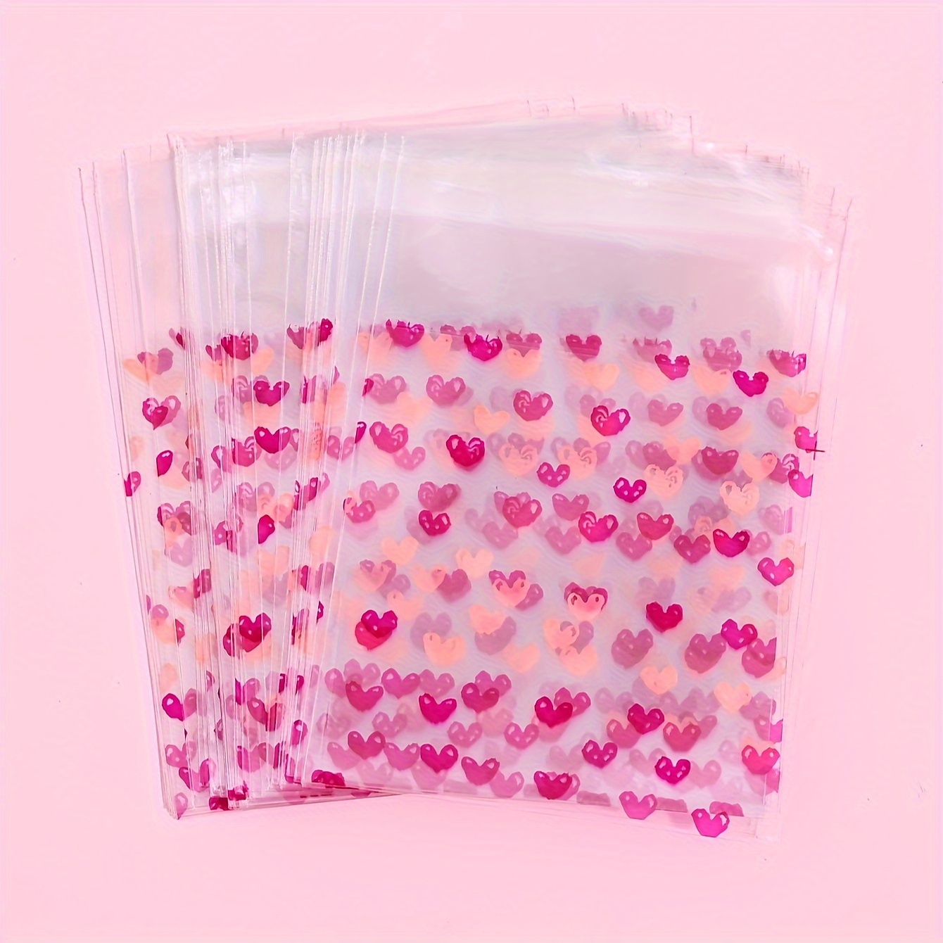 Sweet Lovely Heart shape Transparent Packaging Bag Gift - Temu