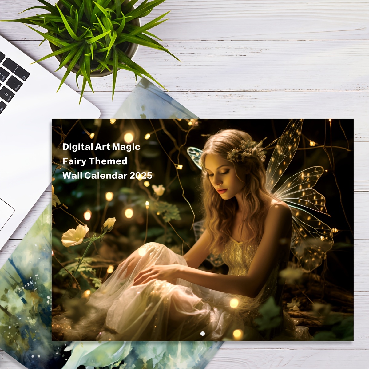 

Fairy-themed 2025 Wall Calendar, , 11.3 X 8.3 Inches, Laminated, Monthly Planner With Large Space, English, View, To December