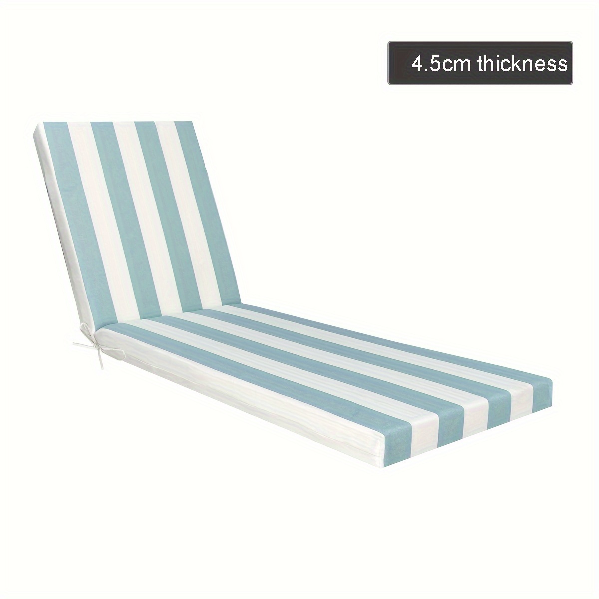 TEMU 1 coussin de chaise longue à rayures pour extérieur, coussins de remplacement pour chaise longue de patio, coussins de siège pour meubles,