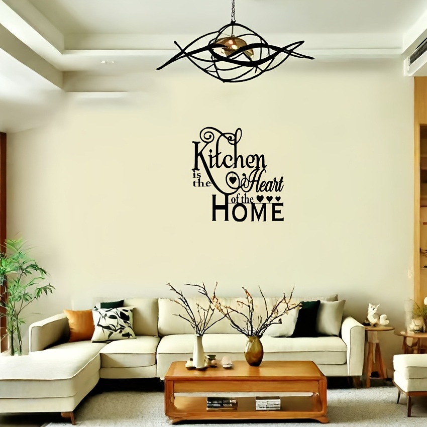 TEMU Vintage Metal Wall Art "kitchen Is " - Removable & Reusable Minimalist Decor Suitable For Home, Office, Living Room - Metal Kitchen-themed