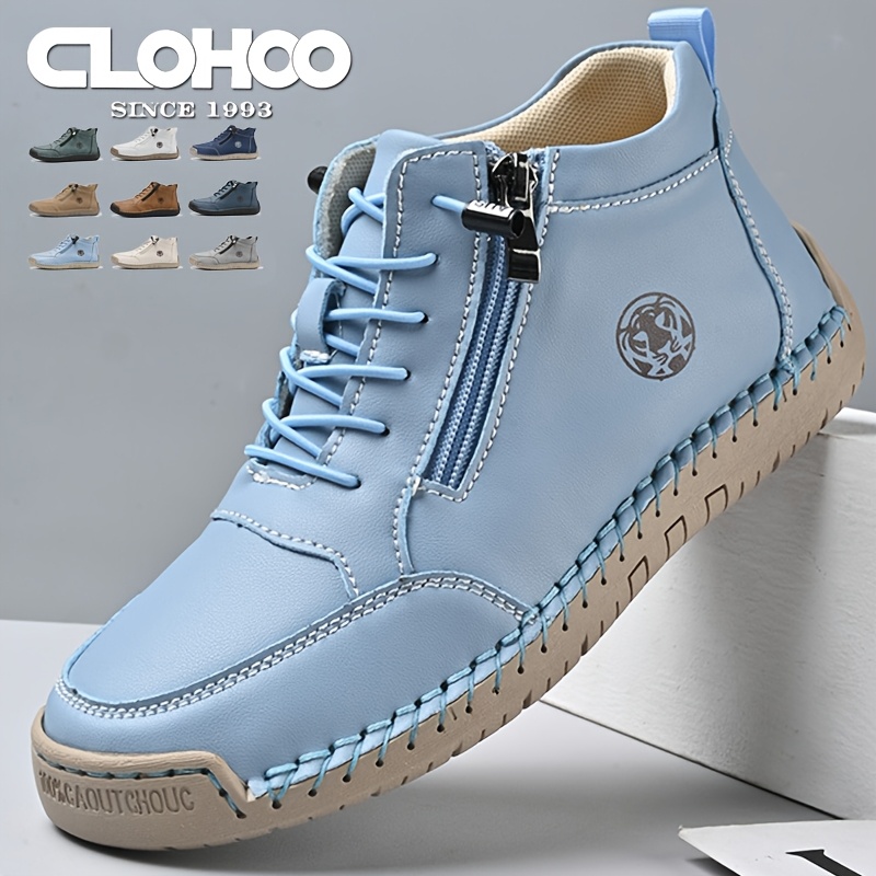 Women's Lightweight Hiking Boots with Zipper Closure