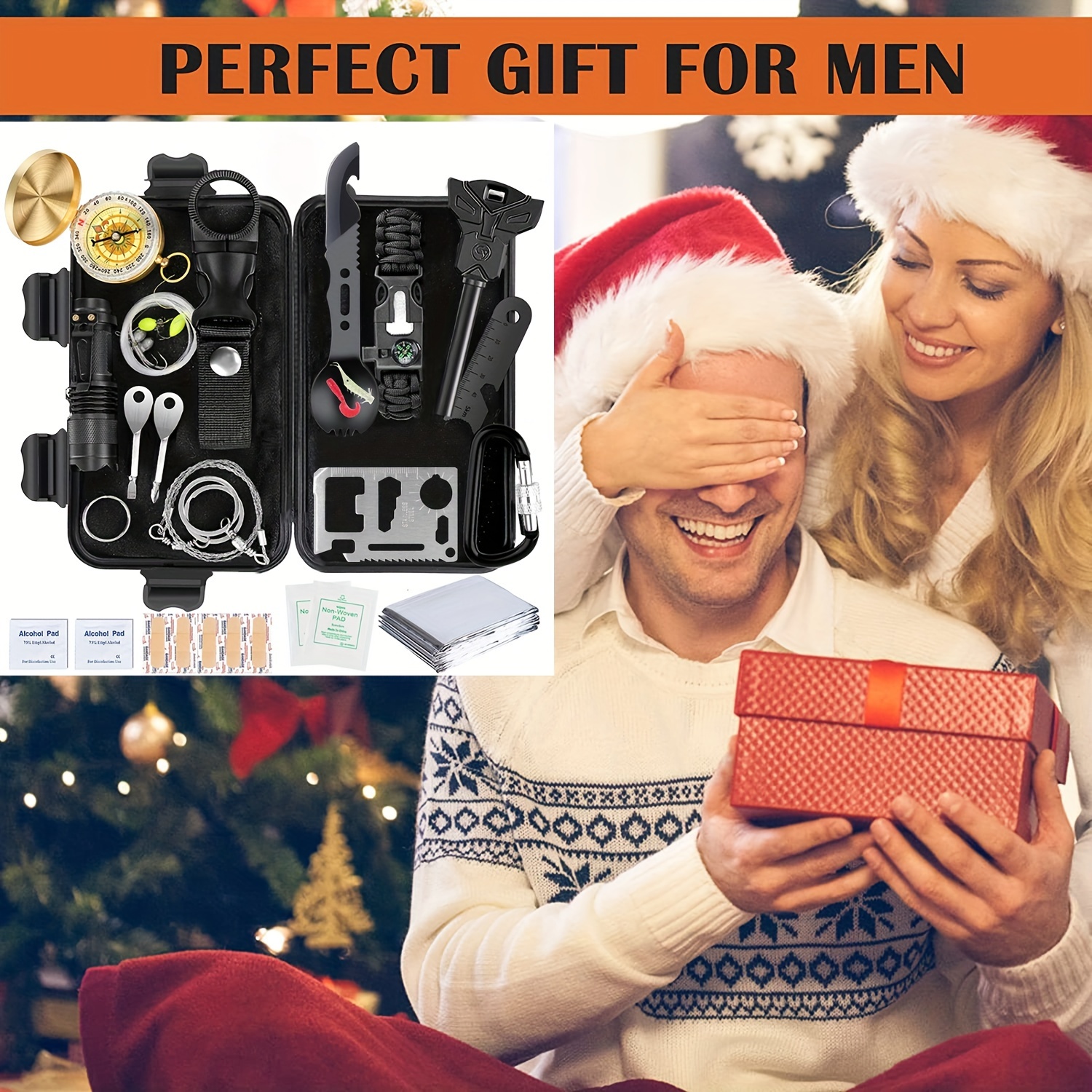 35 40 In 1 Survival Kit The Perfect Outdoor Gift For Dad Husband