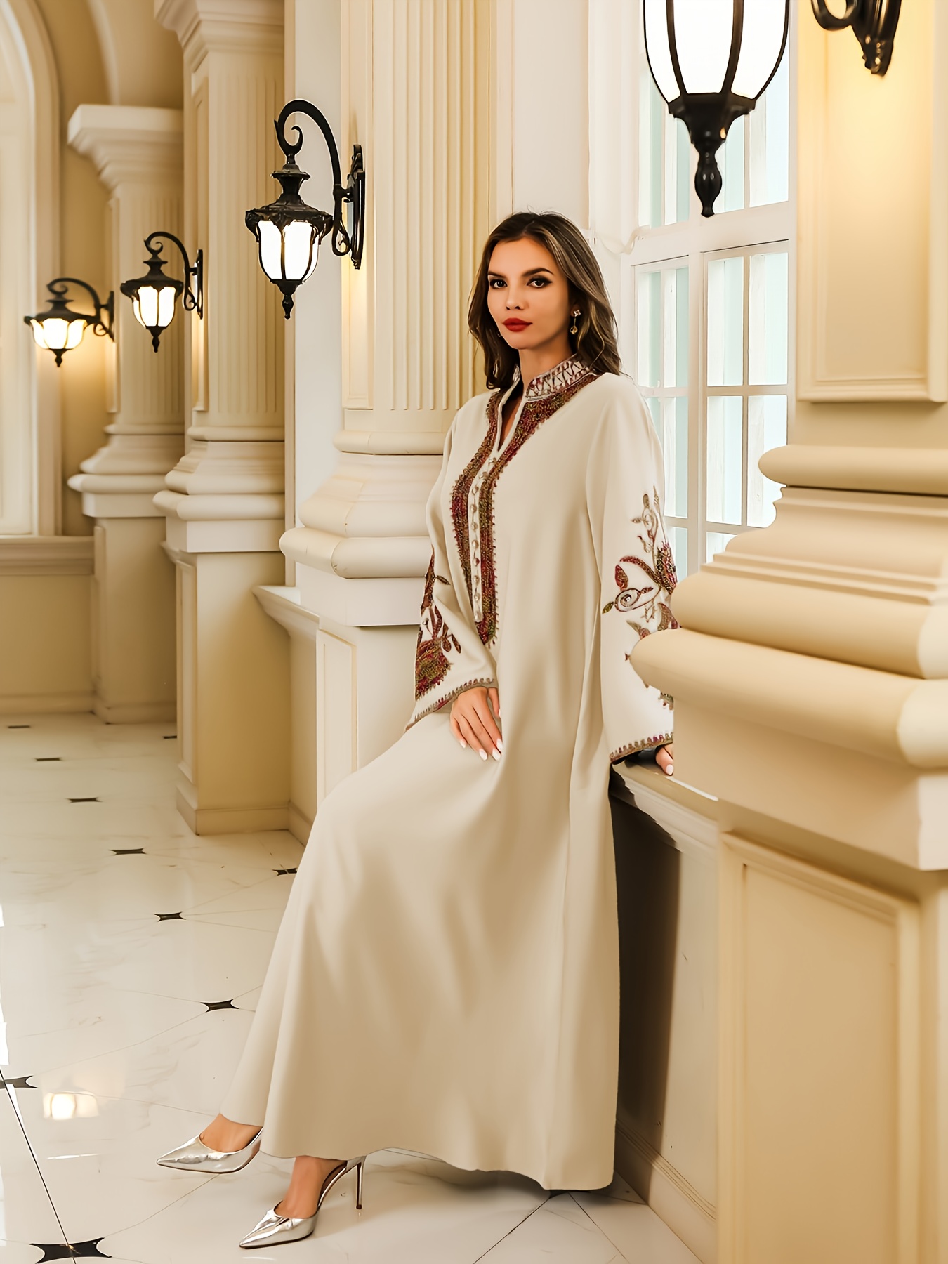 cross border dubai abaya robe ladies dress turkey middle - Temu Bahrain