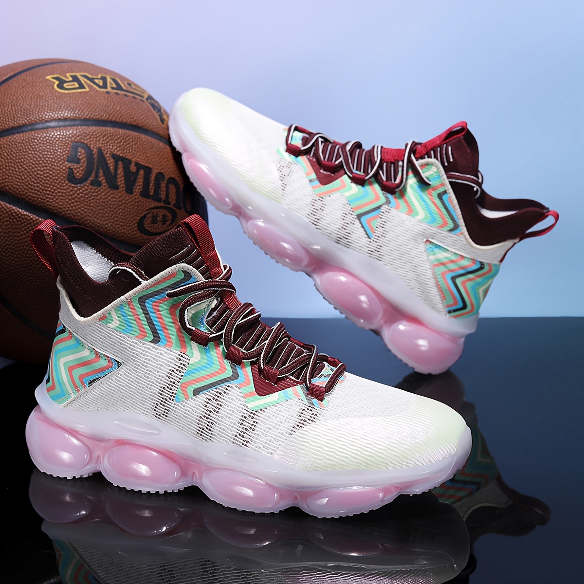 professional air cushioning men basketball shoes