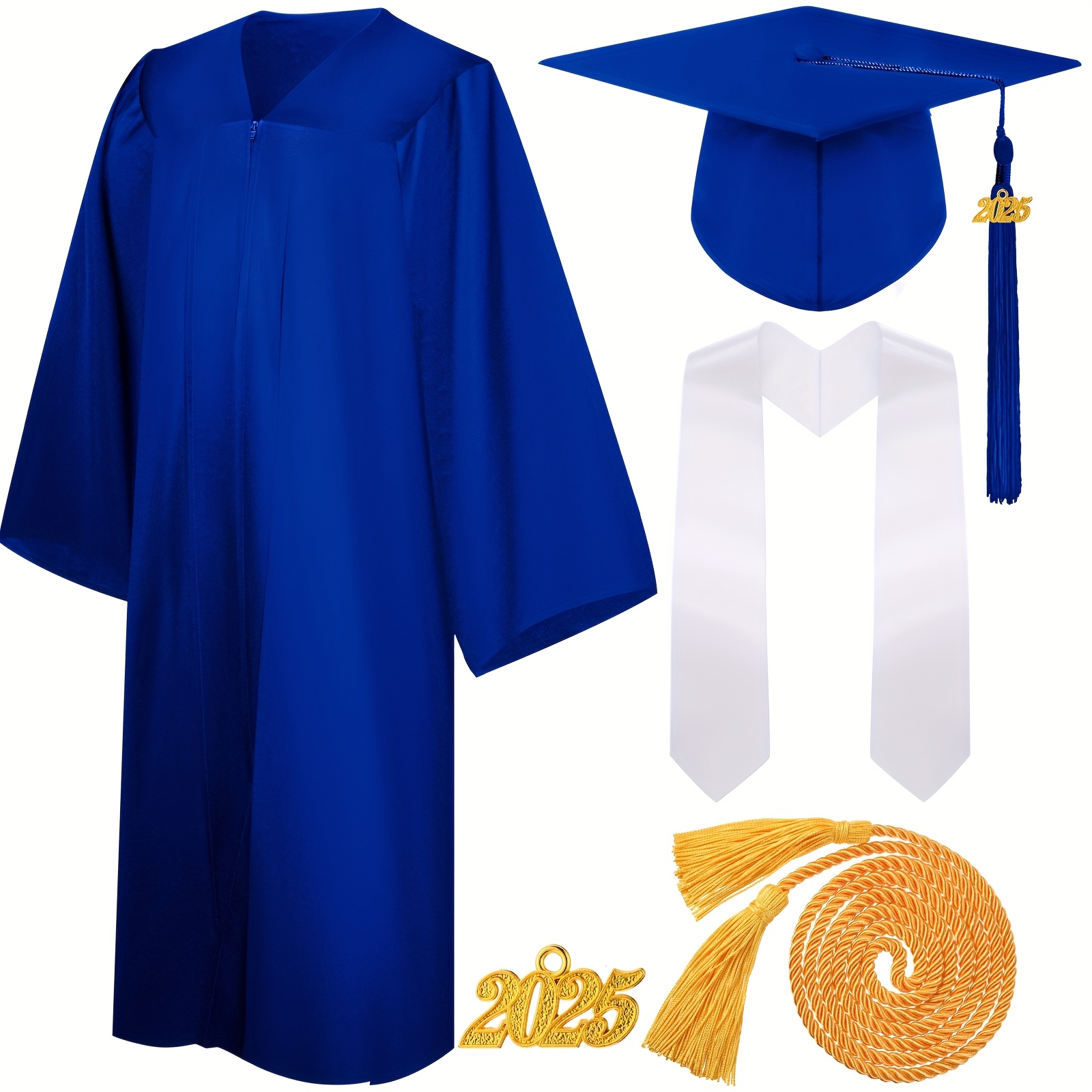 graduation gowns and caps sold on Temu United States