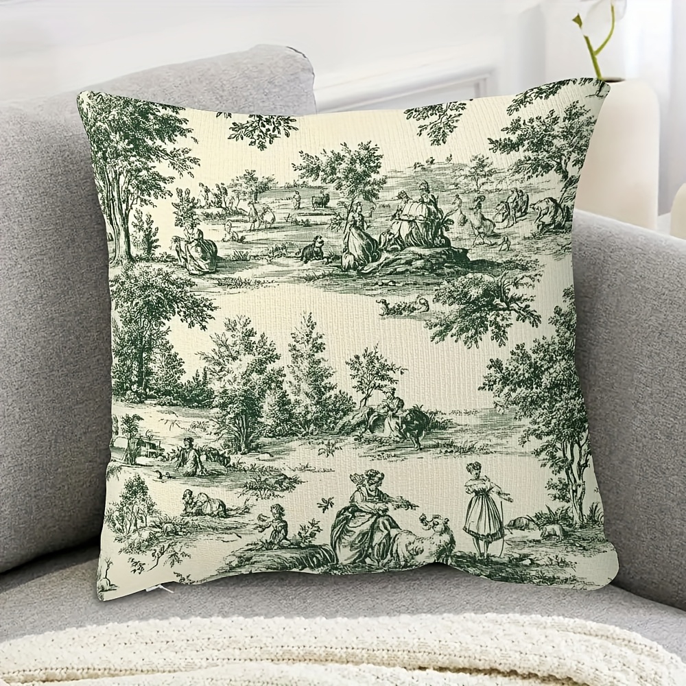 TEMU 1pc, Double-sided 18x18 Inch Cover, Featuring Design, Suitable For Decorating Bedrooms And Living Rooms (pillow Insert Not Included) _tuabe430
