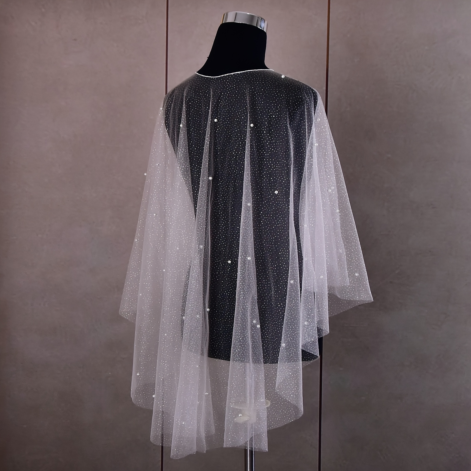 elegant sparkling embellished wedding bolero shawl wrap Temu Germany