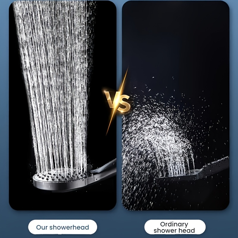 Household Pressurized Shower Head with Five-Setting Adjustable Spray
