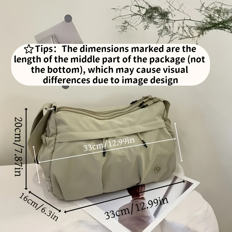 Leichte Nylon Umhängetasche Für Damen Großer Shopper Mit Fächern_voghion.com