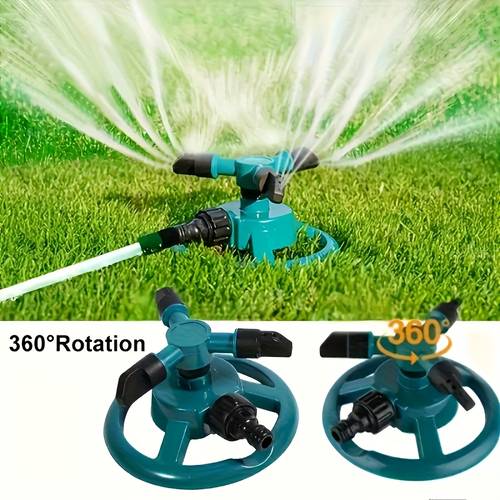 360 full coverage garden sprinkler system watering for lawns plants easy assembly water conservation