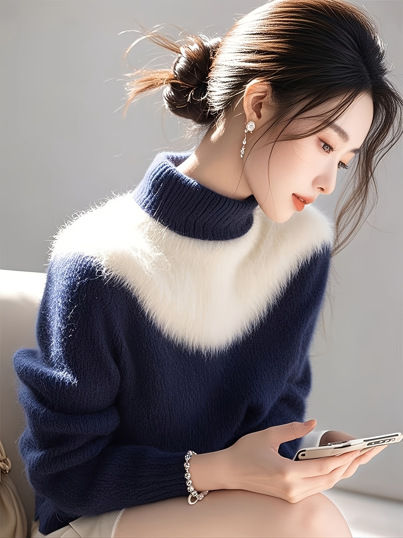 angora sweater sold on Temu United States
