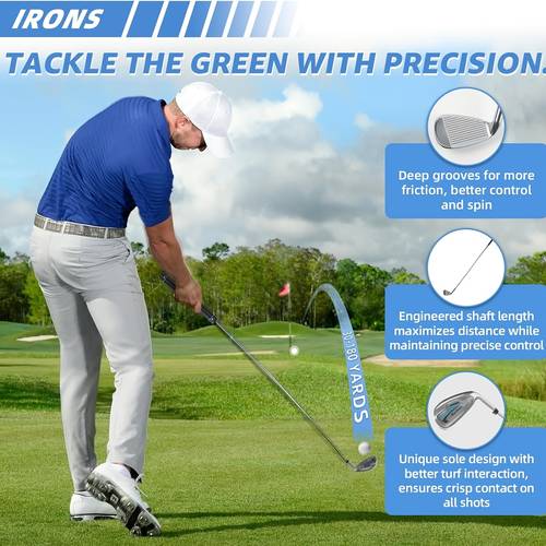 10pcs complete set of womens golf clubs golf set cart bag with rain cover 1 driver 3 headcovers 6 7 8 9 pw irons and putter