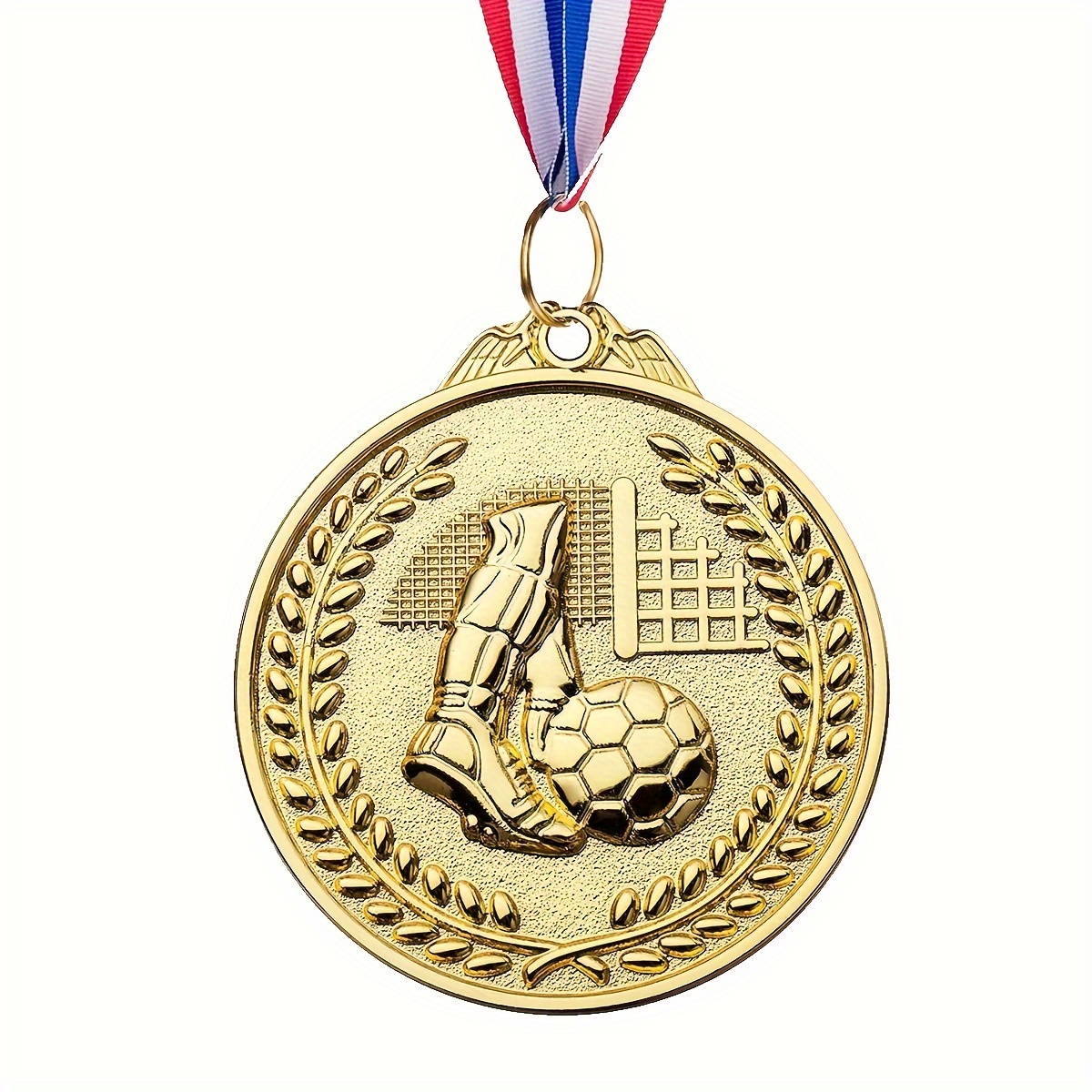 

12pcs Golden Soccer Medals - Sports , Celebrations & Party Favors