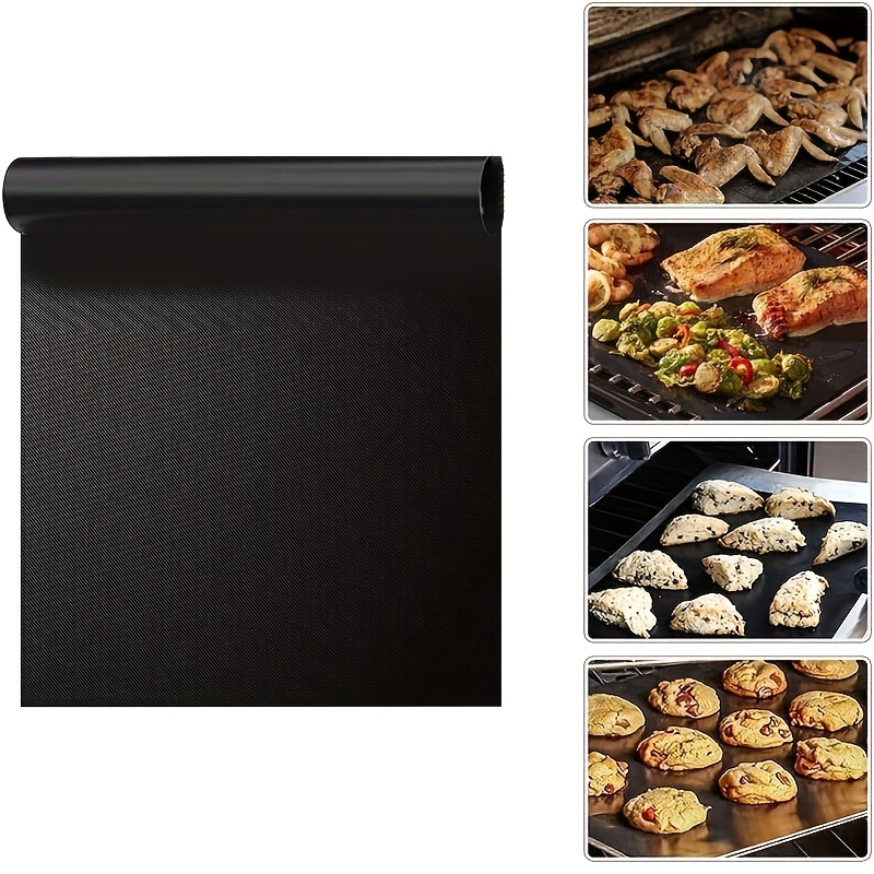 Image of 1pc, Oven Liners For Bottom Of Oven, Extra Large Heavy Duty Nonstick Oven Mat, Reusable Oven Liner, Oven Protector Liner For Electric Gas Grill Outdoor Universal For Bottom Of Oven, Kitchen Additions