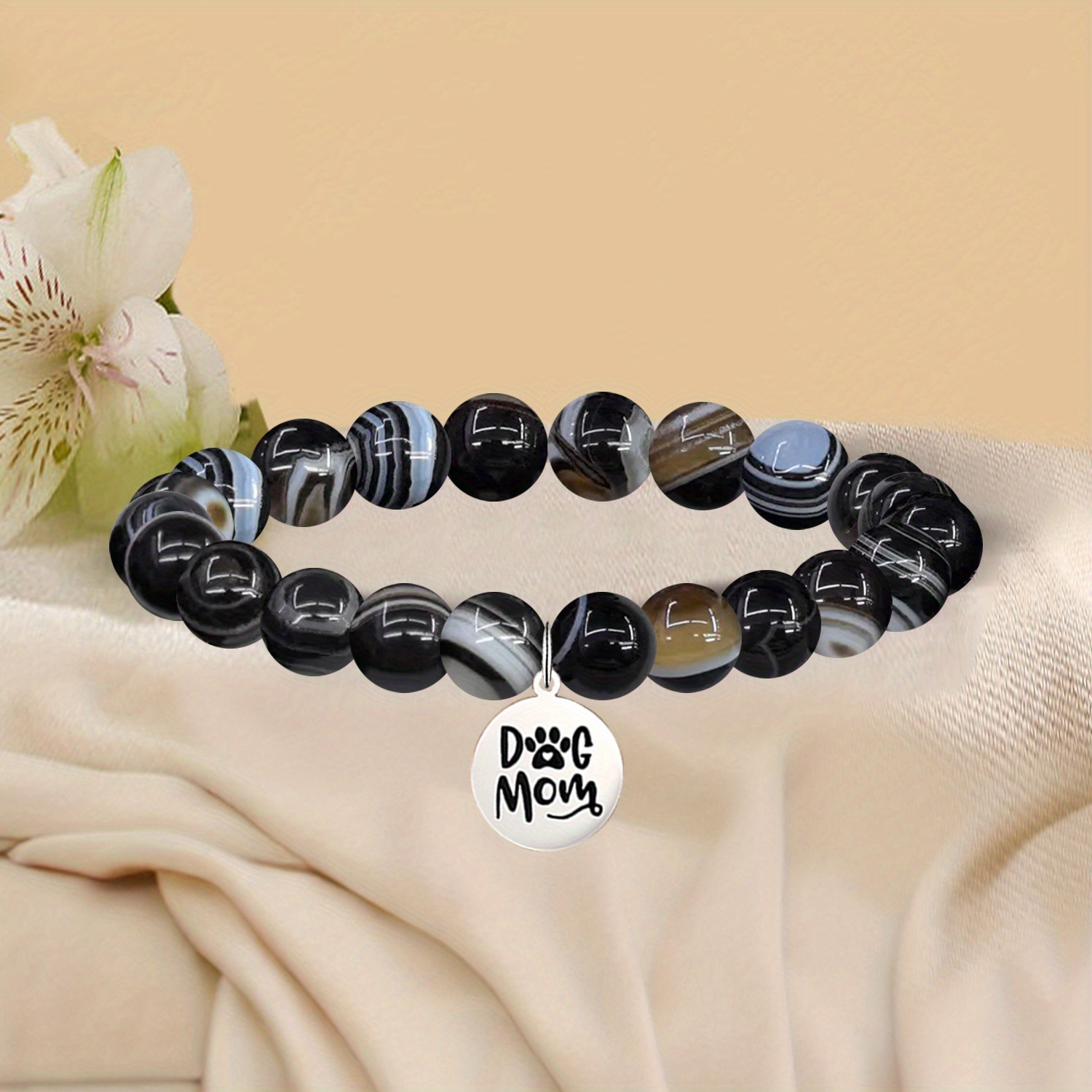 Dog Mom Bracelet with Gift Card for Valentine's Day